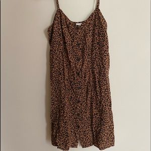 H&M cheetah print dress